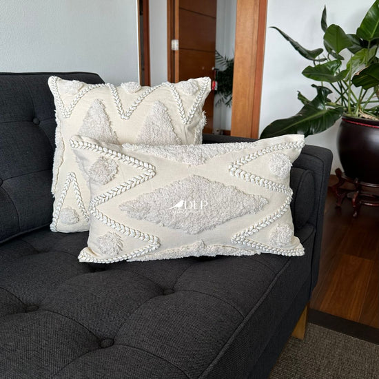 Funda de Cojin Ita Boho Crudo