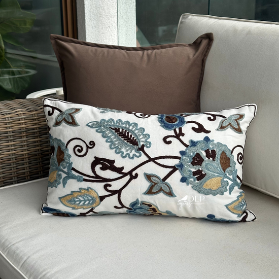 Funda de Cojin Bordado Santorini Rectangular