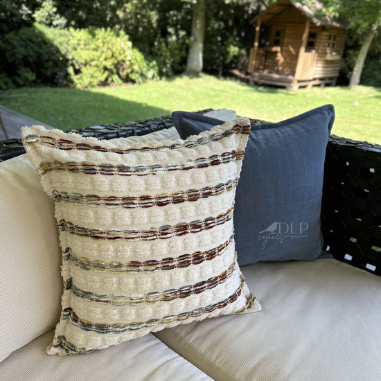Funda de Cojin Boho Trama Colores