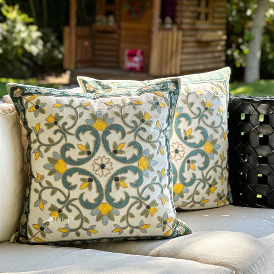 Funda de Cojin Bordada Teruel