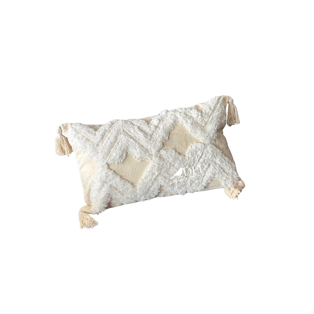 Funda de Cojin Gaudi Boho Crudo Rectangular