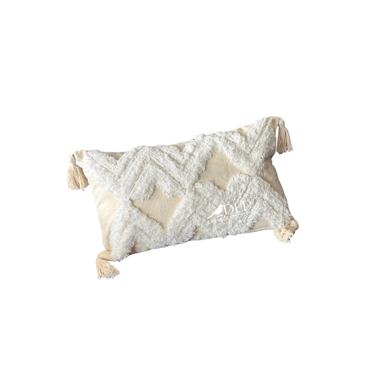 Funda de Cojin Gaudi Boho Crudo Rectangular