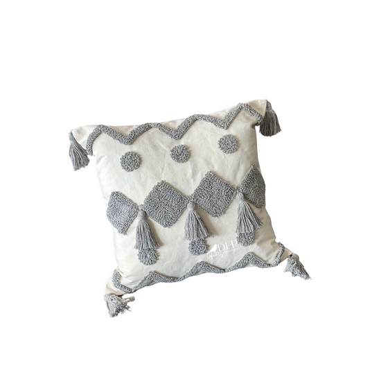 Funda de Cojin Nilo Boho Gris
