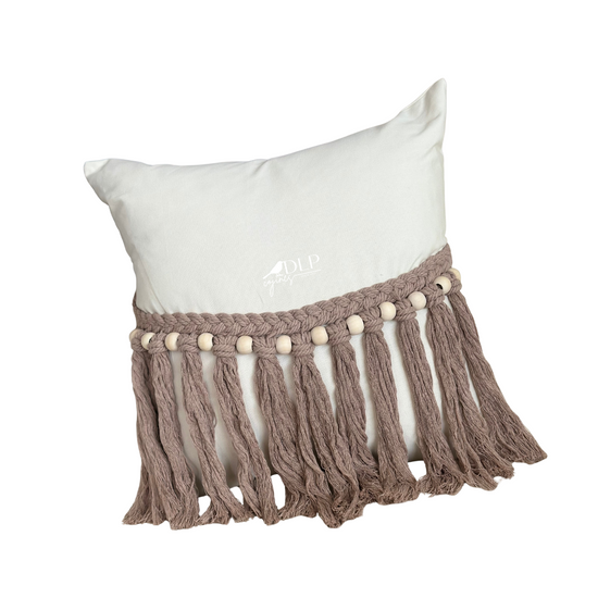 Funda de Cojin Rhodas Boho Crudo