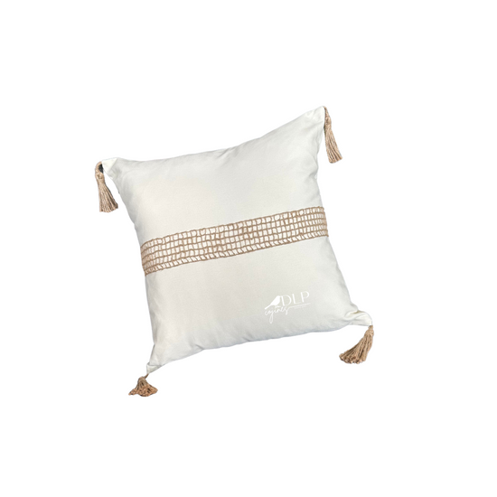 Funda de Cojin Lucca Boho Crudo