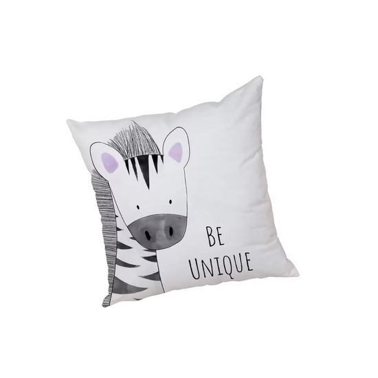 Funda de Cojin Estampada Infantil Zebra