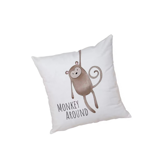 Funda de Cojin Estampada Infantil Mono