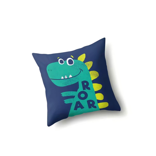 Funda de Cojin Estampado Infantil Dinosaurio