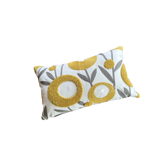 Funda de Cojin Bordado Prato Rectangular