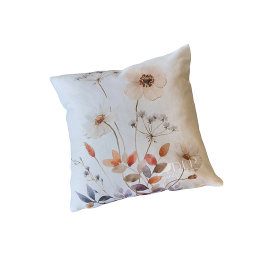 Funda de Cojin Estampado Flores
