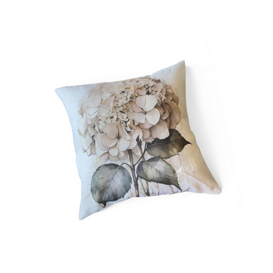 Funda de Cojin Estampado Hortensia Pastel