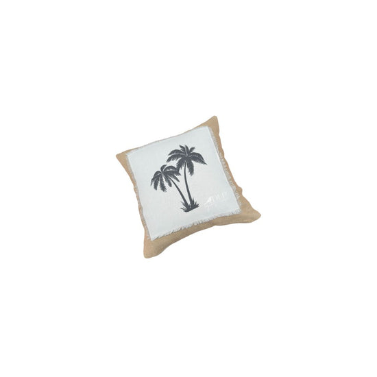 Funda de Cojin Yute Oasis Dos Palmeras