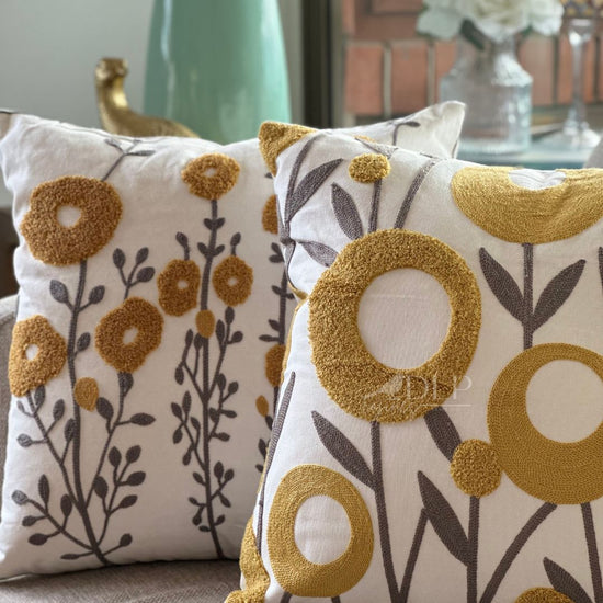 Funda de Cojin Bordado San Remo