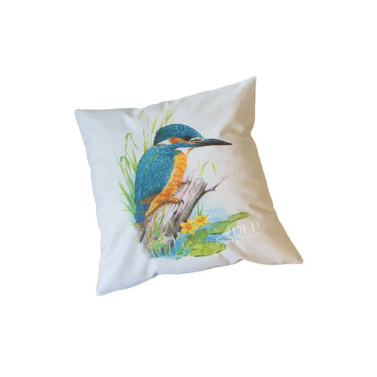 Funda de Cojin Estampado Martin Pescador Colores