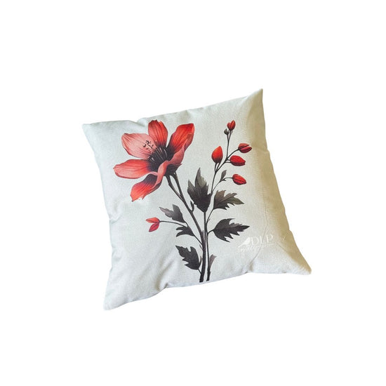 Funda de Cojin Estampada Flores Tierra 2