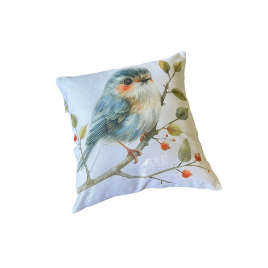 Funda de Cojin Estampado Ave Sobre Rama