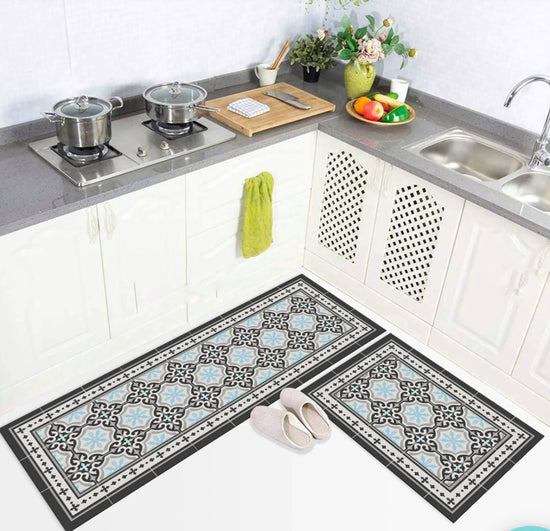 Set 2 Alfombras de Cocina Cordova Grey