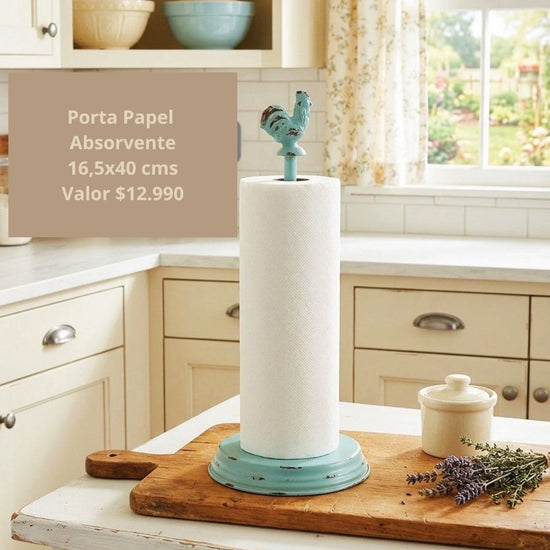 Porta Papel Absorbente de Cocina 40 cm | Soporte Decorativo