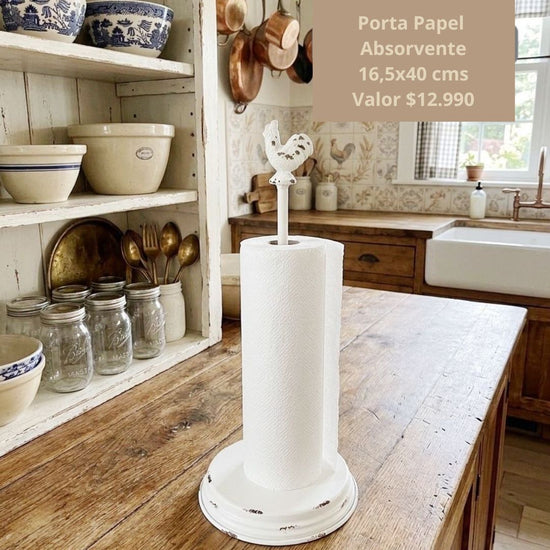 Porta Papel Absorbente de Cocina 40 cm | Soporte Decorativo