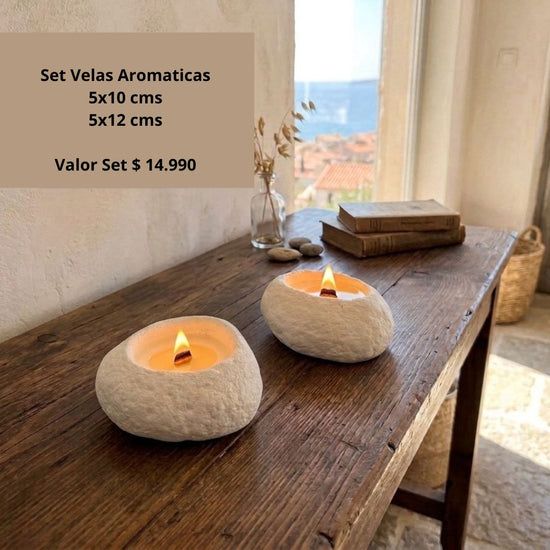 Set 2 Velas Aromáticas Decorativas