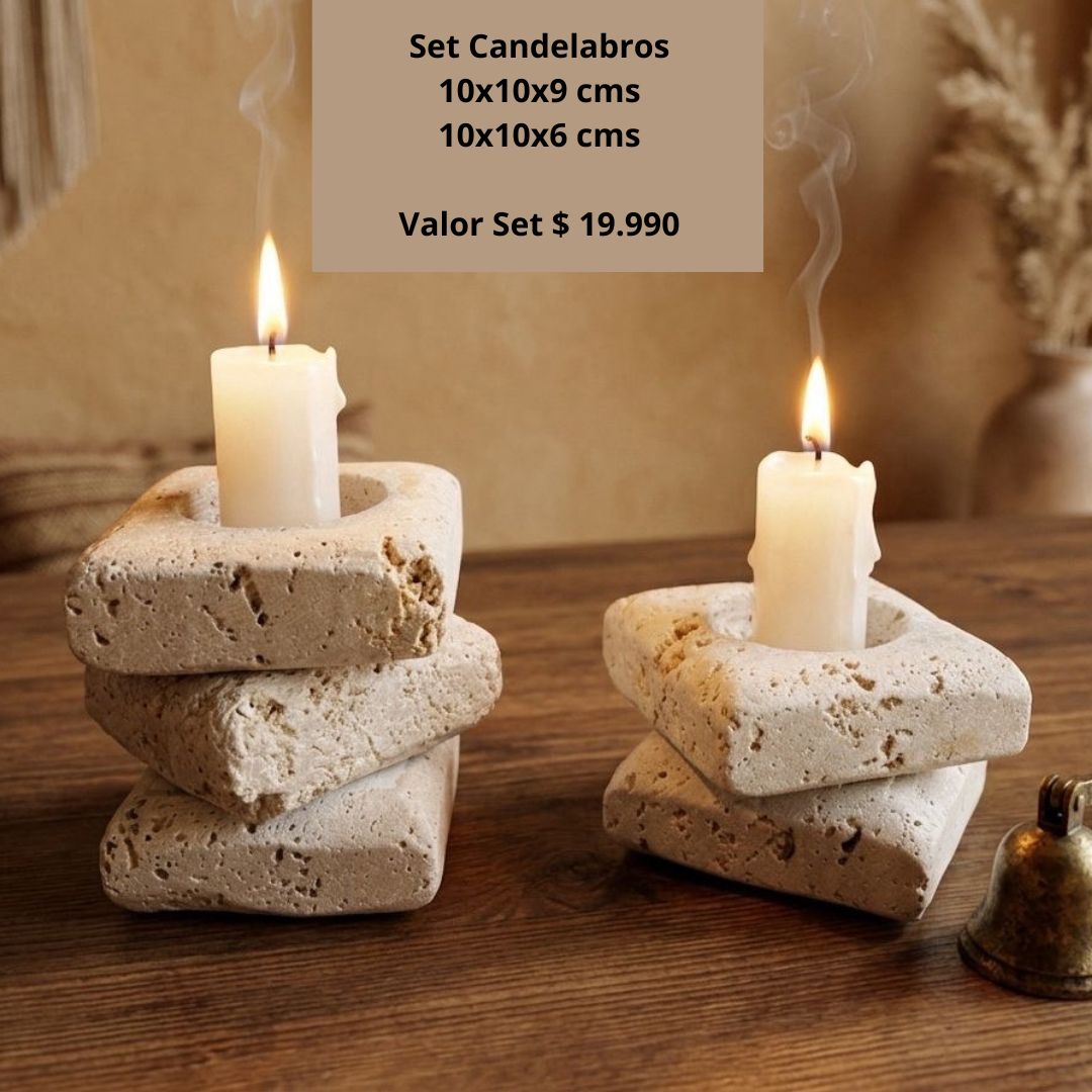 Set 2 Candelabros Decorativos