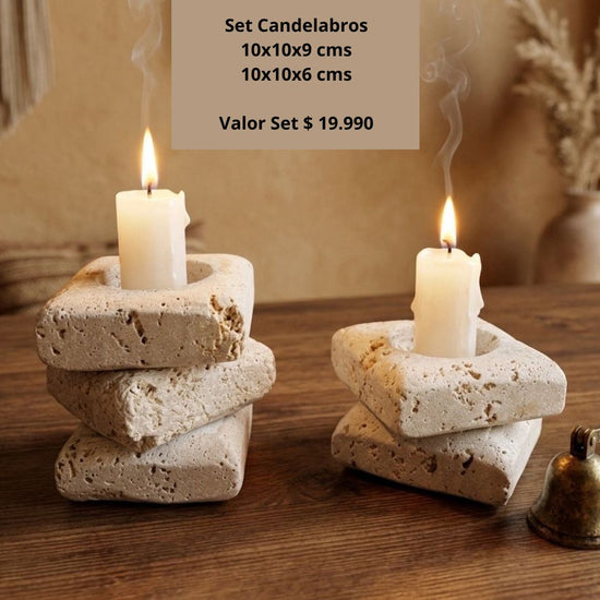 Set 2 Candelabros Decorativos